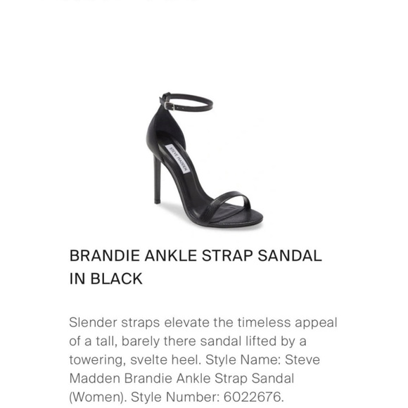 Steve Madden black Ankle Strap Heel - Picture 2 of 11